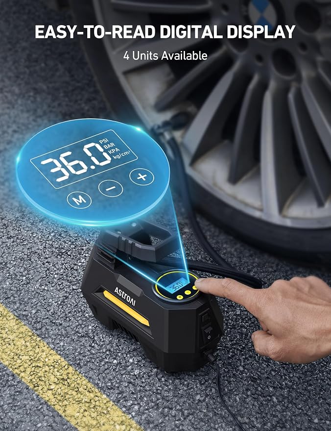 AstroAI Tire Inflator Portable Air Compressor Tire Air Pump - Image 5