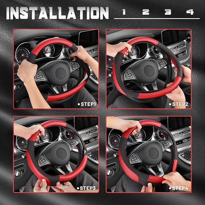 SEG Direct Car Steering Wheel Cover - Image 6