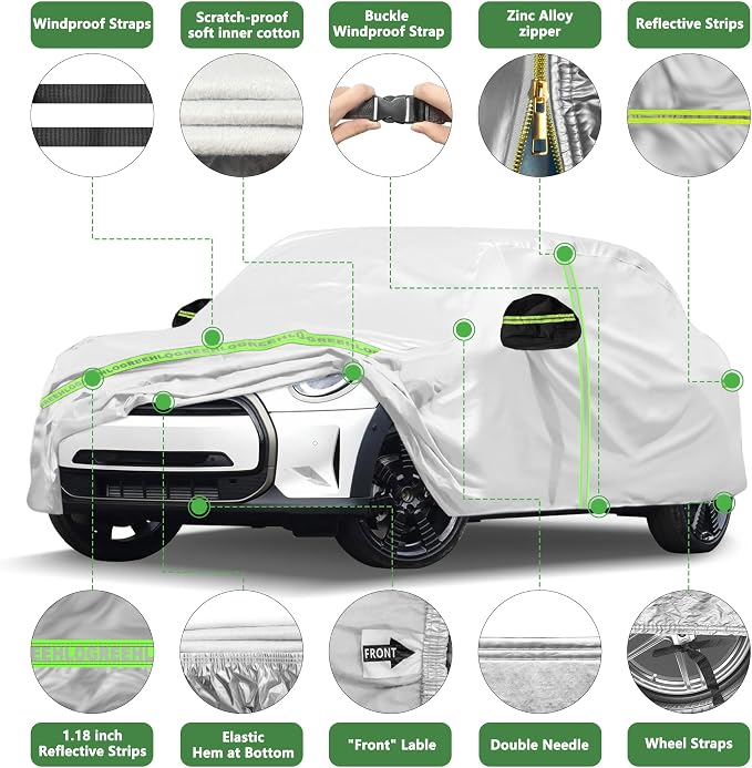 Car Cover for 2002-2025 Mini Cooper/Cooper S/Hardtop/Convertible 2-Door - Image 3