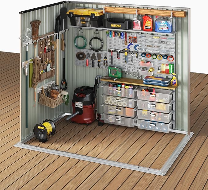 Aoxun 7.5x6 FT Outdoor Shed Metal Storage Shed - Image 6