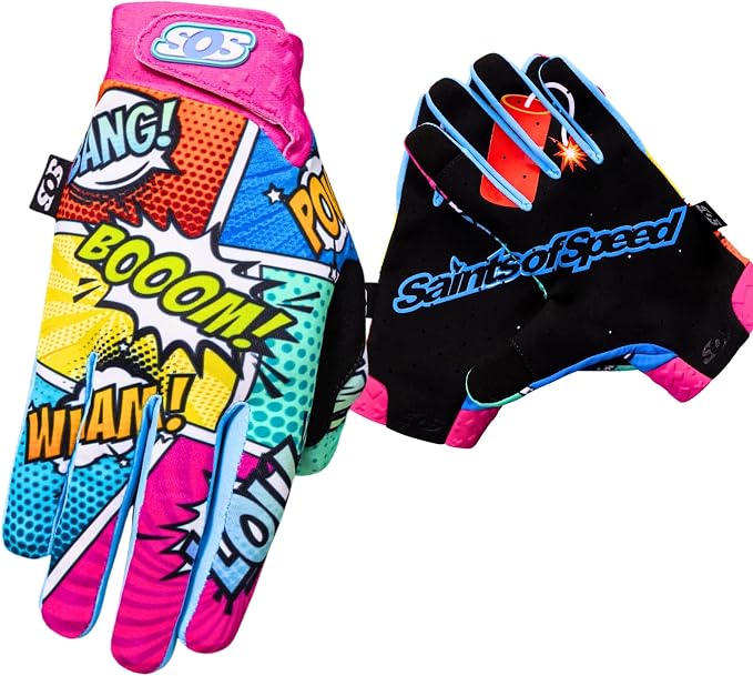 Saints of Speed Dirt Bike Gloves – Motocross, Mountain Bike, Motorcycle by SaintsofSpeed
