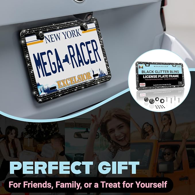 Elegant Bling License Plate Frame - Image 9