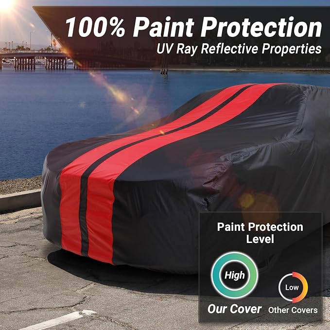 iCarCover Custom Car Cover for Buick Grand National Waterproof All-Weather Rain - Image 3