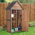 Outdoor Storage Shed, Vertical Wooden Tool Shed by Aivituvin
