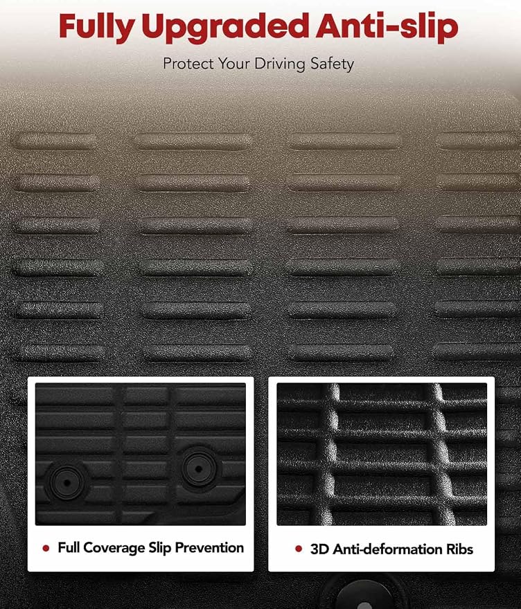 YHTAUTO Automotive All Weather Floor Mats Compatible - Image 4