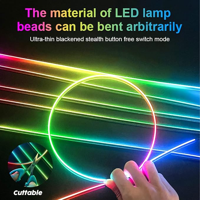 Interior Car LED Lights, RGB Dream Color Acrylic LED Lights - Image 7