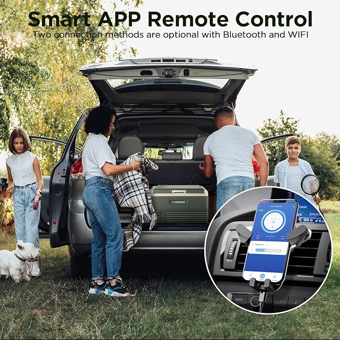 AAOBOSI 12 Volt Car Refrigerator 32 Quart RV Portable Refrigerator Freezer Car - Image 9