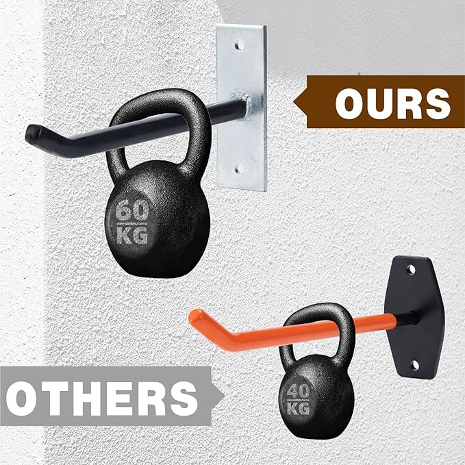 Sinoer 4PCS Garage Hooks Tire Storage System, Wall Mount Hooks - Image 3