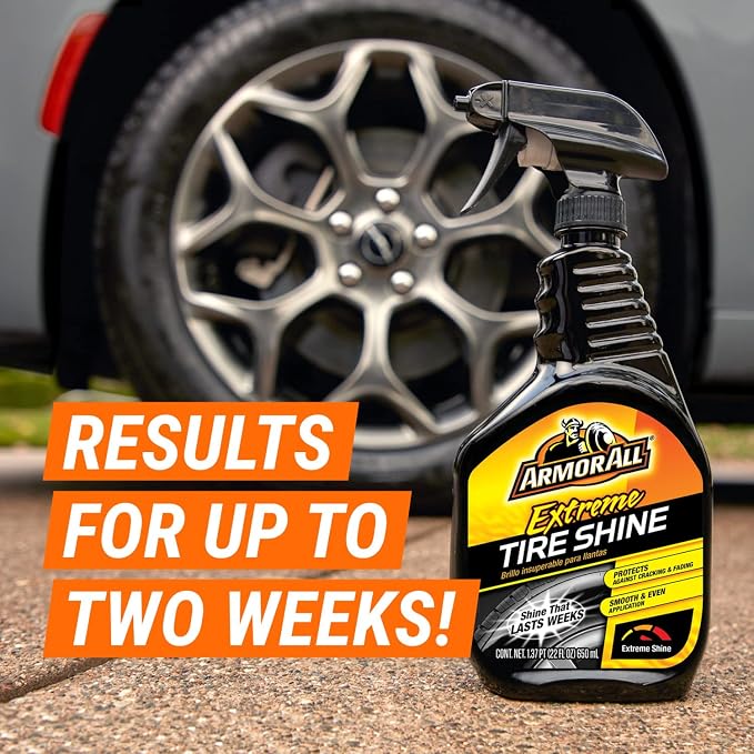 Armor All Extreme Tire Shine Spray, Tire Cleaner and Shine, 22 Fl Oz Each - Image 7