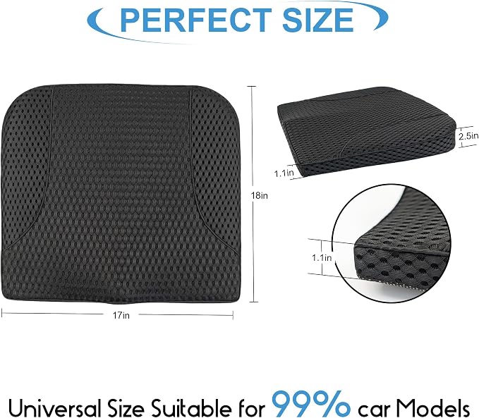 Car Seat Cushion, Comfortable Memory Foam Seat Pillow - Image 8