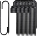 12 Inch Rebar Stakes 50 Pack J Hook Ground Stakes Heavy Duty Chain Link Fence by MSWY