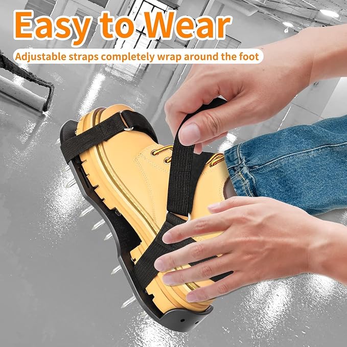 Epoxy Floor Spiked Shoes Fully Assembled Gunite Spiked Shoes - Image 7