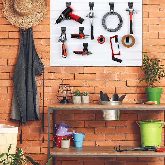 Landhoow 36 Pcs Slatwall Hooks & Hangers 32 Heavy Duty Slat Wall Hanging Hooks - Image 5