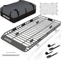 WILDROAD Car Roof Cargo Carrier Combo of Upgraded 84"x 39"x 4" Roof Rack Cargo by WILDROAD