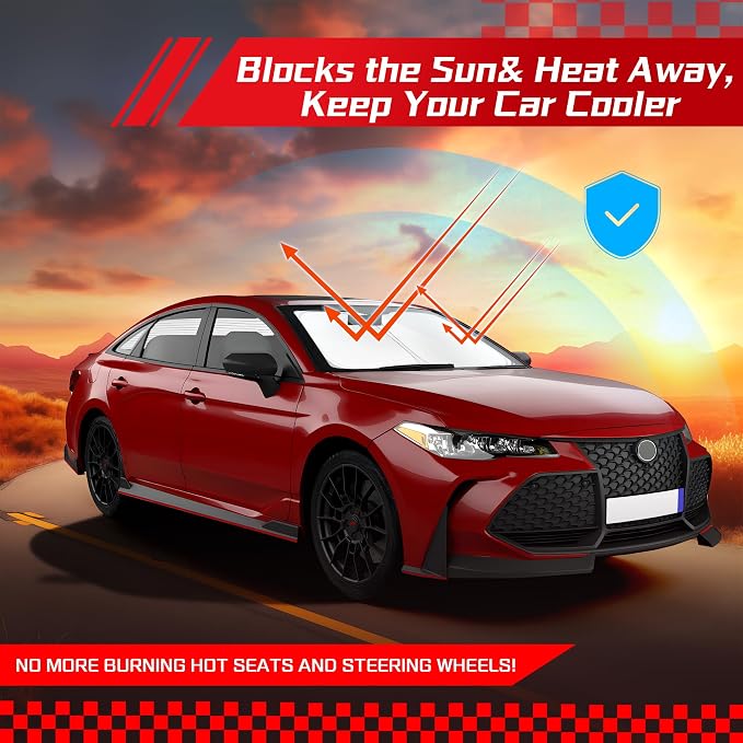 ARISMOTOR Windshield Sun Shade for Toyota Camry LE XLE Hybrid SE XSE Sedan - Image 7