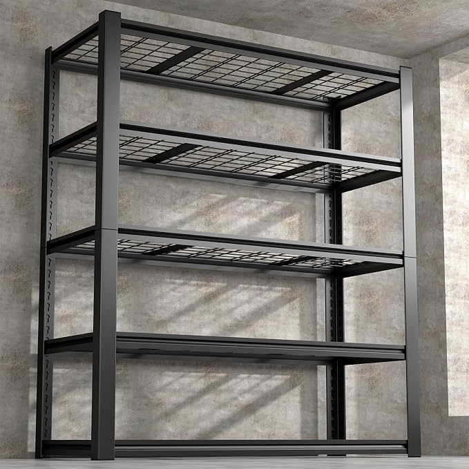 Garage Shelving, 5-Tier Metal Storage Shelves, Metal Shelves by IRONFFICE
