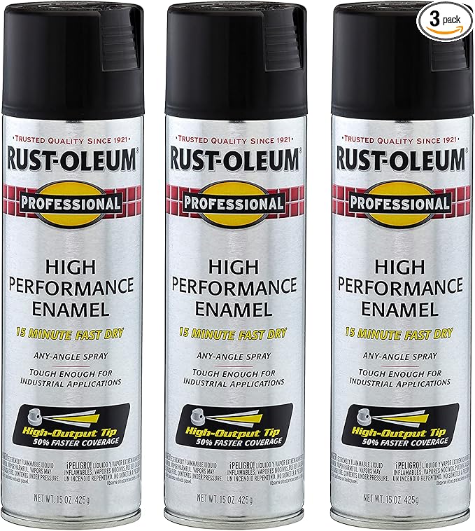 Rust-Oleum 7578838-3PK Professional High Performance Enamel Spray Paint by Rust-Oleum