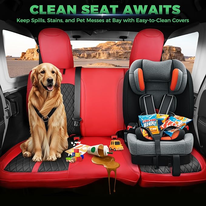 for Jeep Wrangler Seat Covers 4Door JK 2013 2014 2015 2016 2017, Custom Fit Car - Image 7