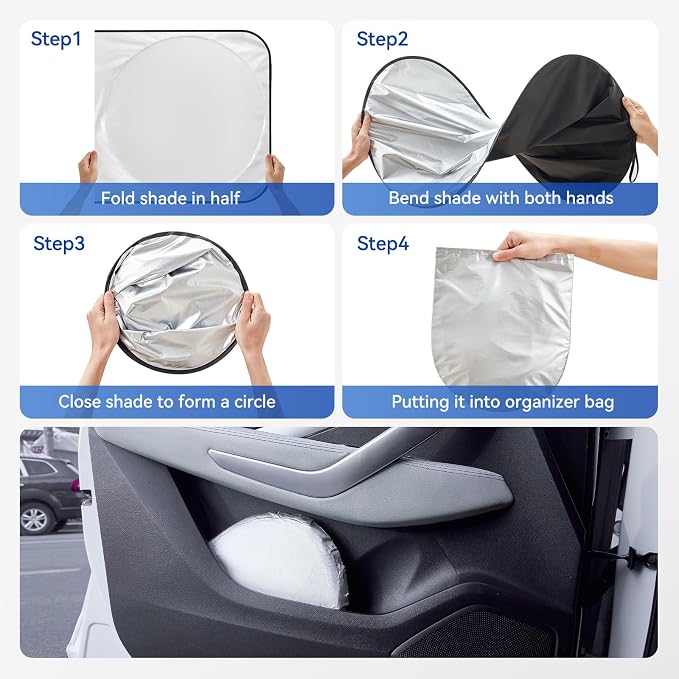 ARANA Car Windshield Sun Shade丨240T Thickened UV Blocking Automotive - Image 9
