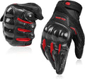 Motorcycle Gloves Touch Screen for Men Women Padding Hard Knuckle Cycling by BORLENI