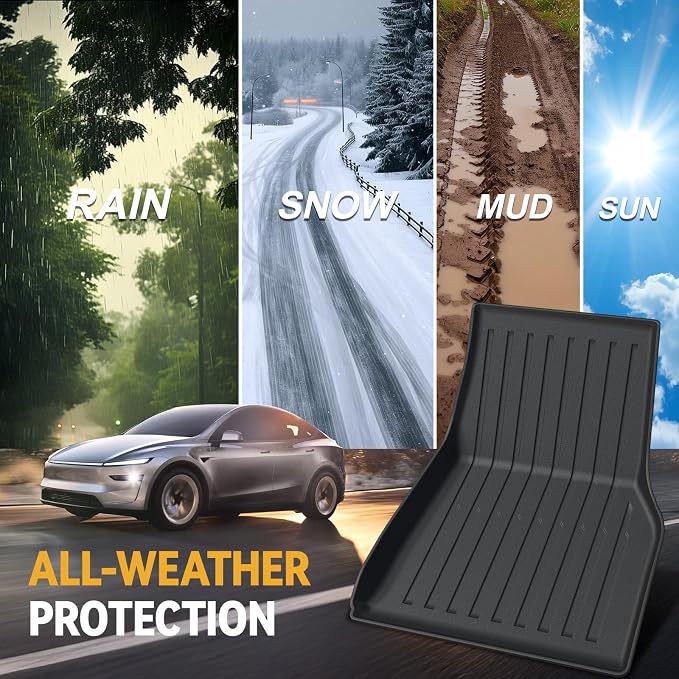 Floor Mats Set for 2025 2026 Tesla Model Y Juniper Accessories, Full Coverage - Image 8