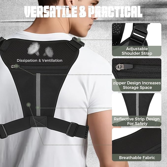 Outdoor Chest Bag For Men, EDC Chest Pack - Image 3