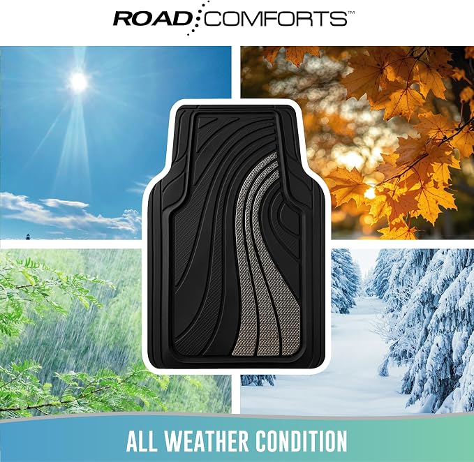Road Comforts Car Floor Mats Full Set – Front & Rear Car Floor Mats - Image 4