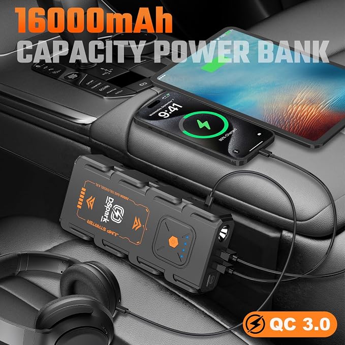 G21C Battery Jumper Starter Portable 2000A Car Jump Starter Portable Battery - Image 4