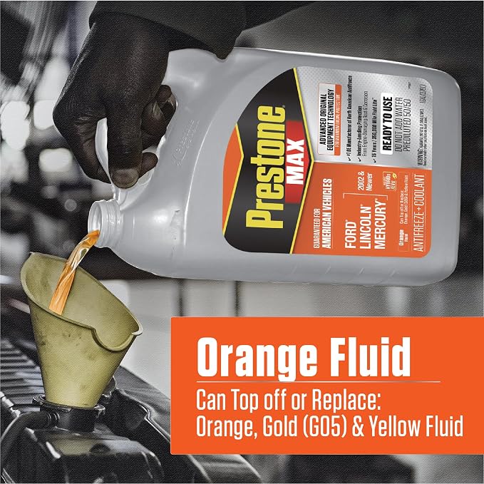 Prestone AF6800 MAX Original Equipment Antifreeze and Coolant: American Orange - Image 5