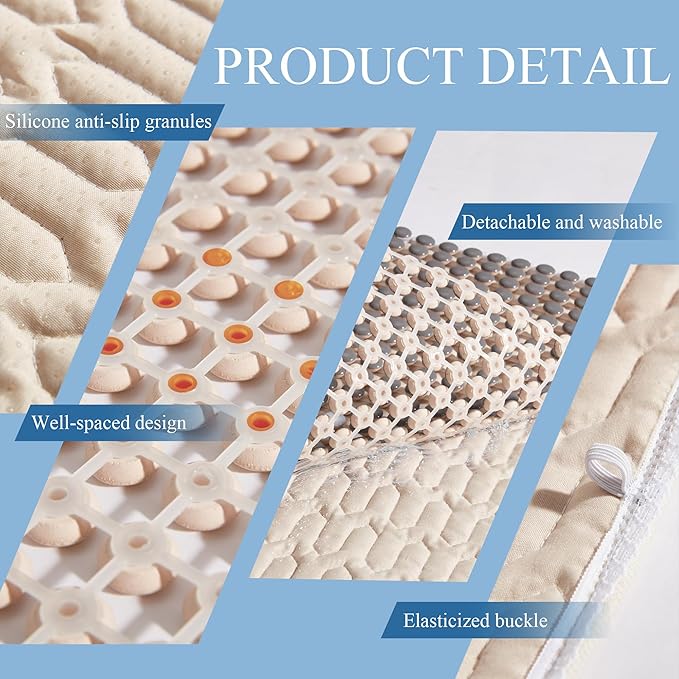 HOMREST Cooling Car Seat Cushion Back Pain Relief Ceramic Beaded Seat Cover - Image 7