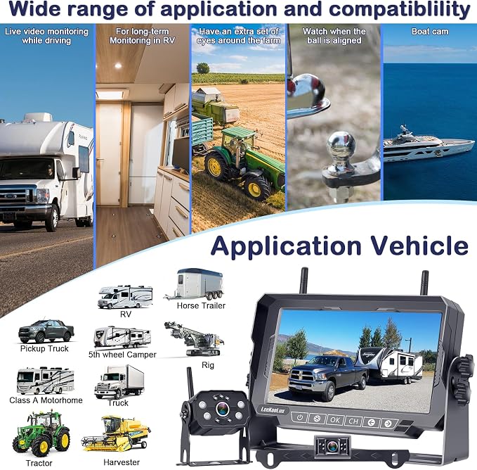 Dual RV Backup Cameras Wireless - Image 9