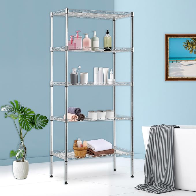 BestOffice Garage Shelving 5 Tier Metal Storage Shelves 750lbs Weight Capacity - Image 2