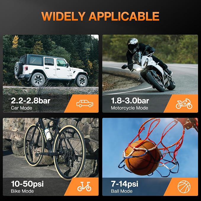 Tire Inflator Portable Air Compressor, Air Pump - Image 5