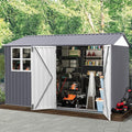 8x10 FT Outdoor Storage Shed, Metal Garden Shed by BNSPLY