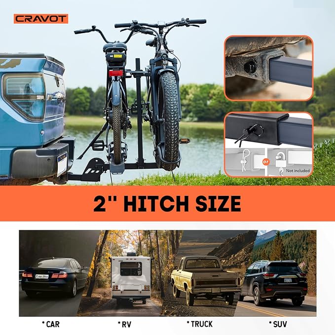 CyberRack E2 Hitch 2 E-Bike Rack - Image 7