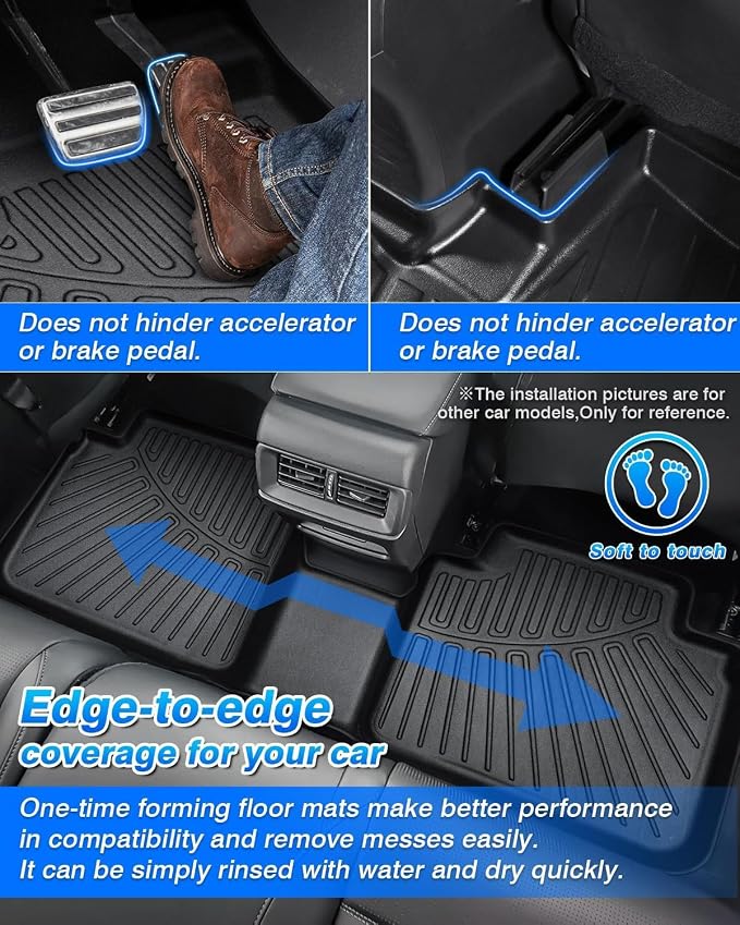 Cartist Floor Mats Fit for 2014-2018 Chevy Silverado & GMC Sierra 1500 Crew - Image 4