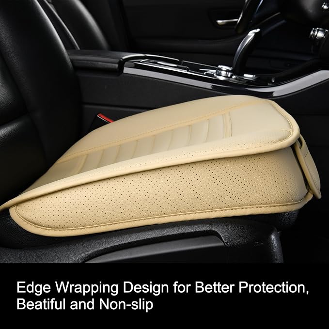1pc Edge Wrapping Comfortable Car Front Seat Cover Cushion Pad Mat Protector - Image 3