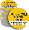 Magnet Me Up Customizable 30 Mil Round Magnet- 6”, 250 PK Weatherproof Car by MagnetMeUp