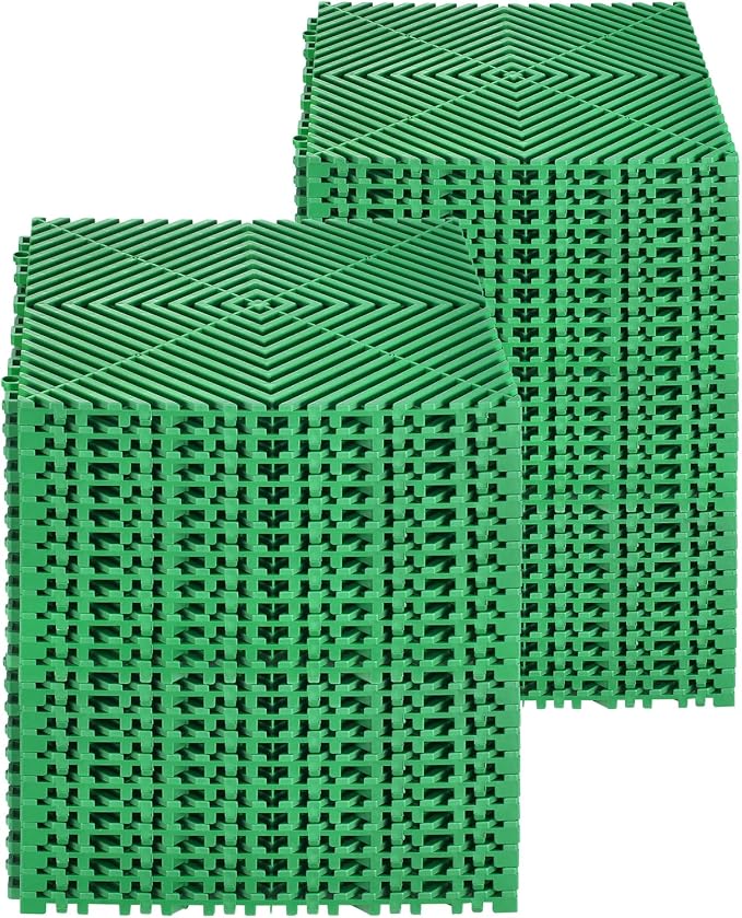VEVOR Interlocking Drainage Mat, 12” x 12” Splicing Drainage Mats, Non-Slip - Image 10