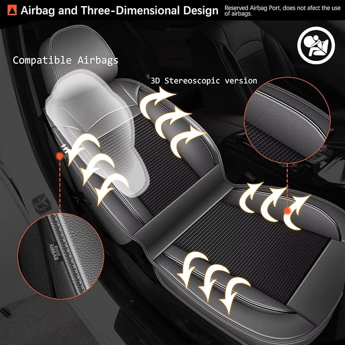 Seat Covers Fit for Toyota Camry: 2012-2025 Car Seat Covers Full Set 5 Seats - Image 2