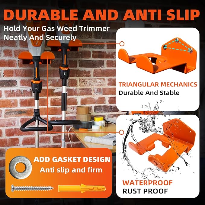Weedeater Hanger, 2 Pack Weed Eater Hanger - Image 4