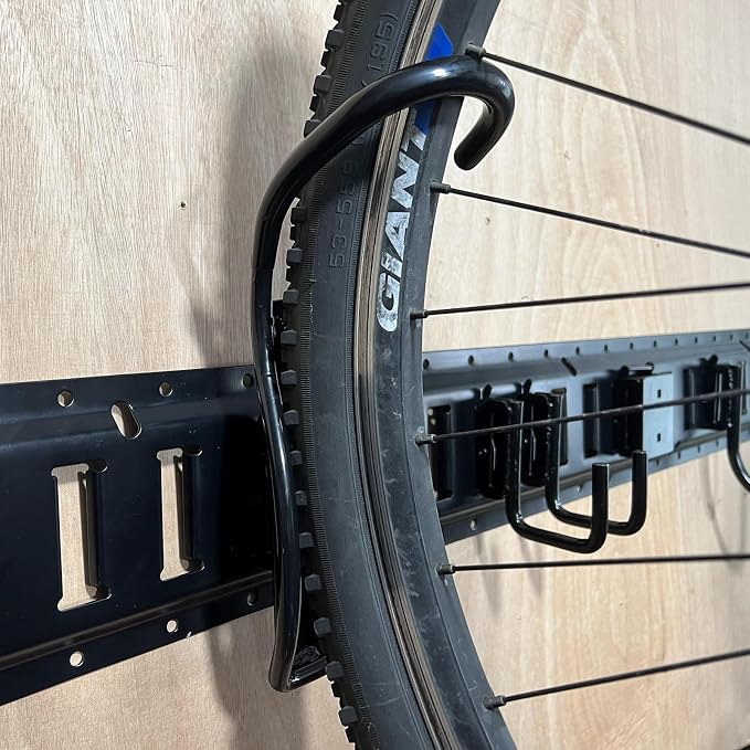E-Track Bike Hooks, Heavy Duty Wall Mounted Bike Storage Rack Bike Mount - Image 4