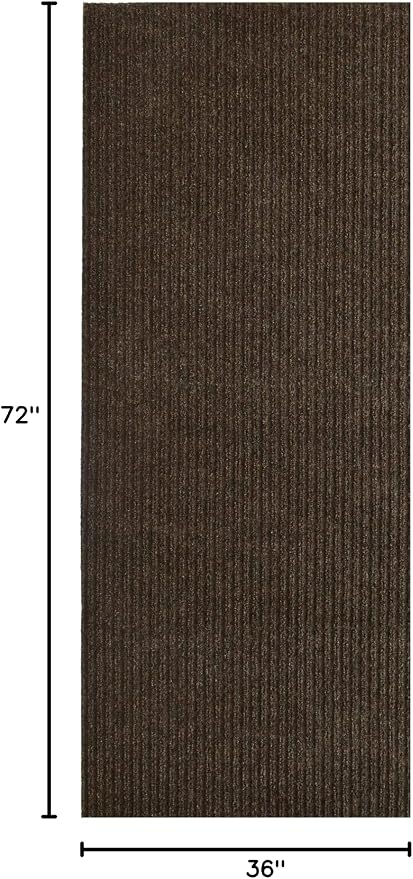 iCustomRug Spartan Weather Warrior Indoor/Outdoor Utility Ribbed Carpet Runner - Image 3
