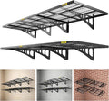 2x3ft 4Pack Wire Shelving Unit Heavy Duty Garage Storage Shelves Wall Mounted by AECXM