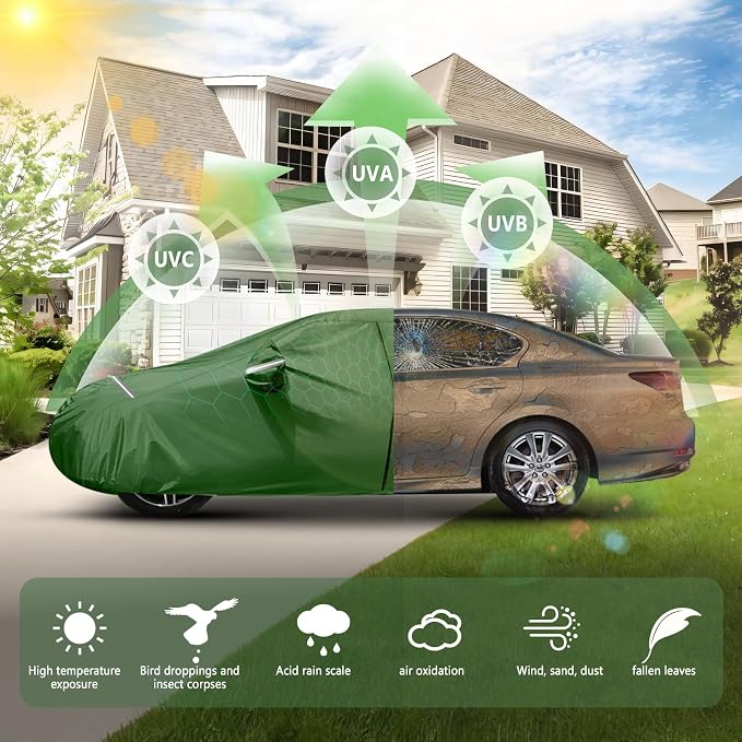BOSSTONE Car Cover Custom Fit for Honda Accord 2007-2025, for Toyota Camry - Image 2