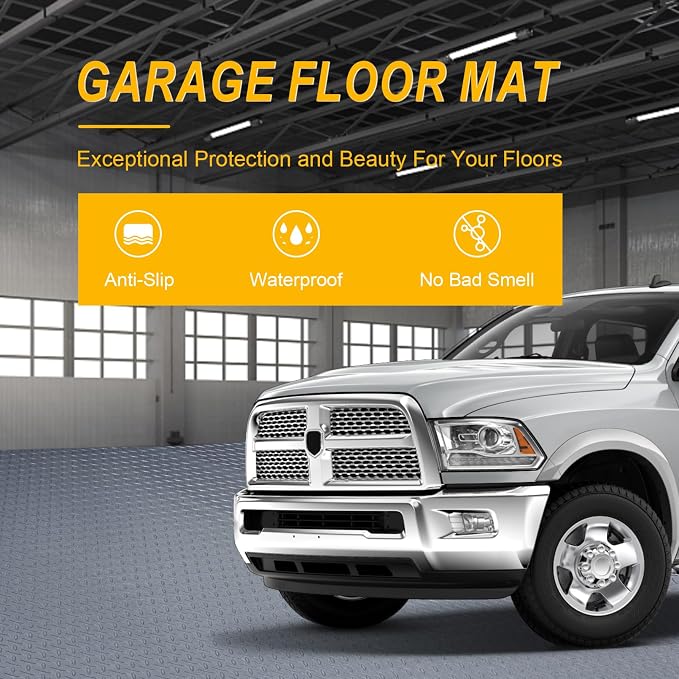 7.5x25 FT Garage Floor Mat, Updated 2.8mm Thicked Flooring Roll - Image 6