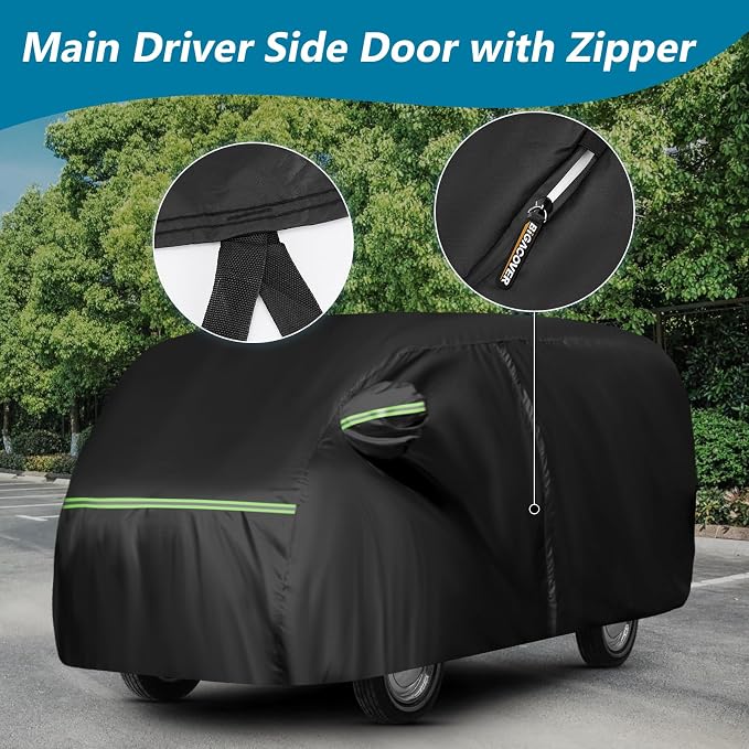Car Cover for 1950-1992 VW Bus T1 T2 T3, Waterproof 420D Oxford Cloth Cover - Image 3