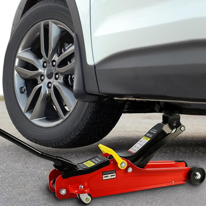 5 Piece Car Truck Floor Jack Service, Hydraulic Trolley Floor Jack & Jack - Image 5