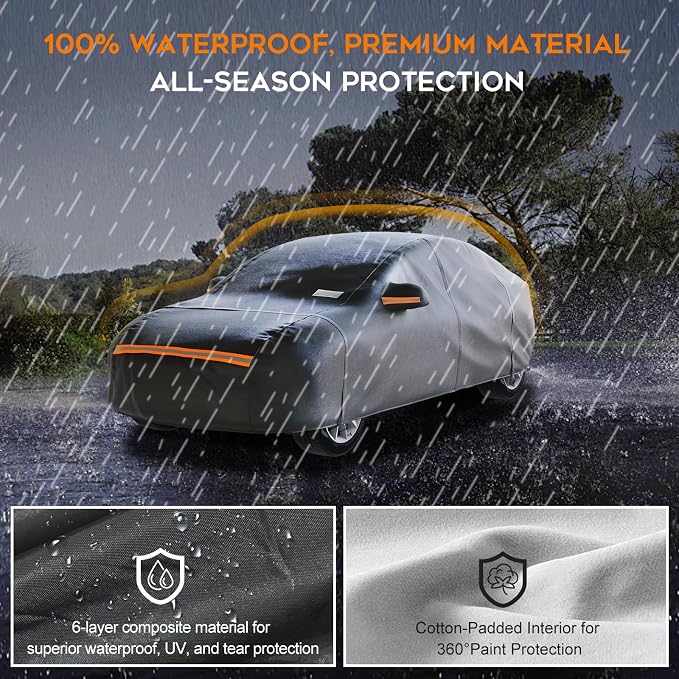 Hatchback Car Cover Waterproof All Weather - Image 3