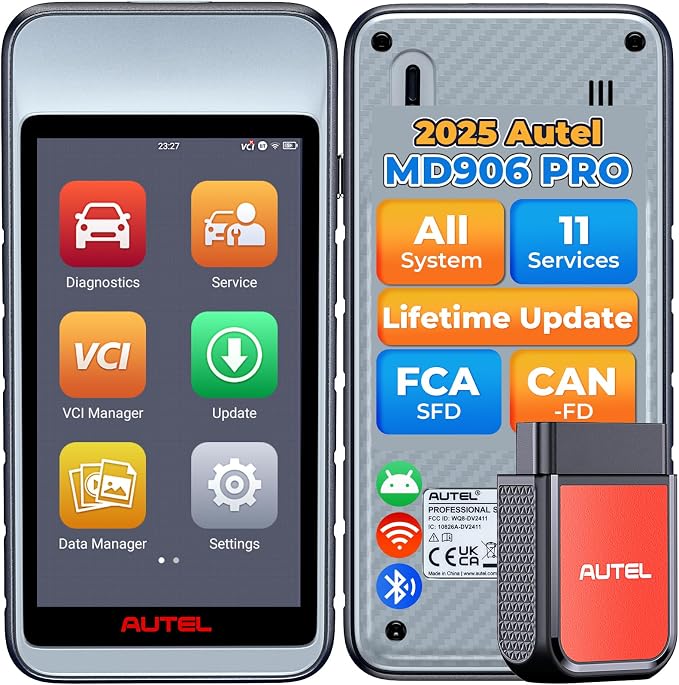 Autel OBD2 Scanner MaxiDiag MD906 PRO, All Systems Car Scanner Diagnostic Tool by Autel